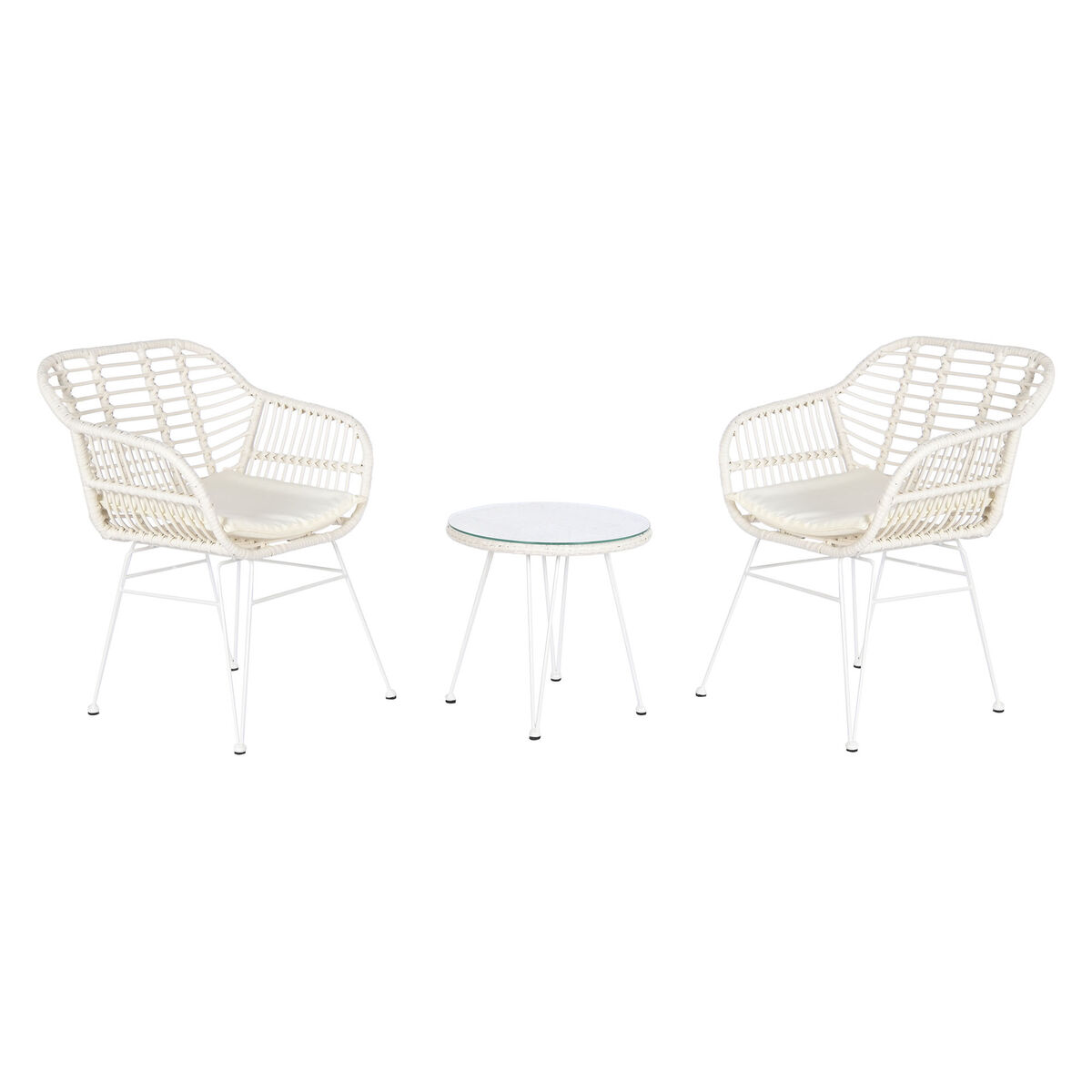 Table set with 2 chairs DKD Home Decor 56 x 57,5 x 82 cm