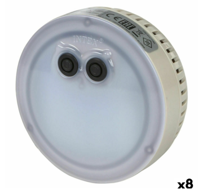 Pool light Intex 28503 12 x 12 x 6,5 cm Multicolour (8 Units)